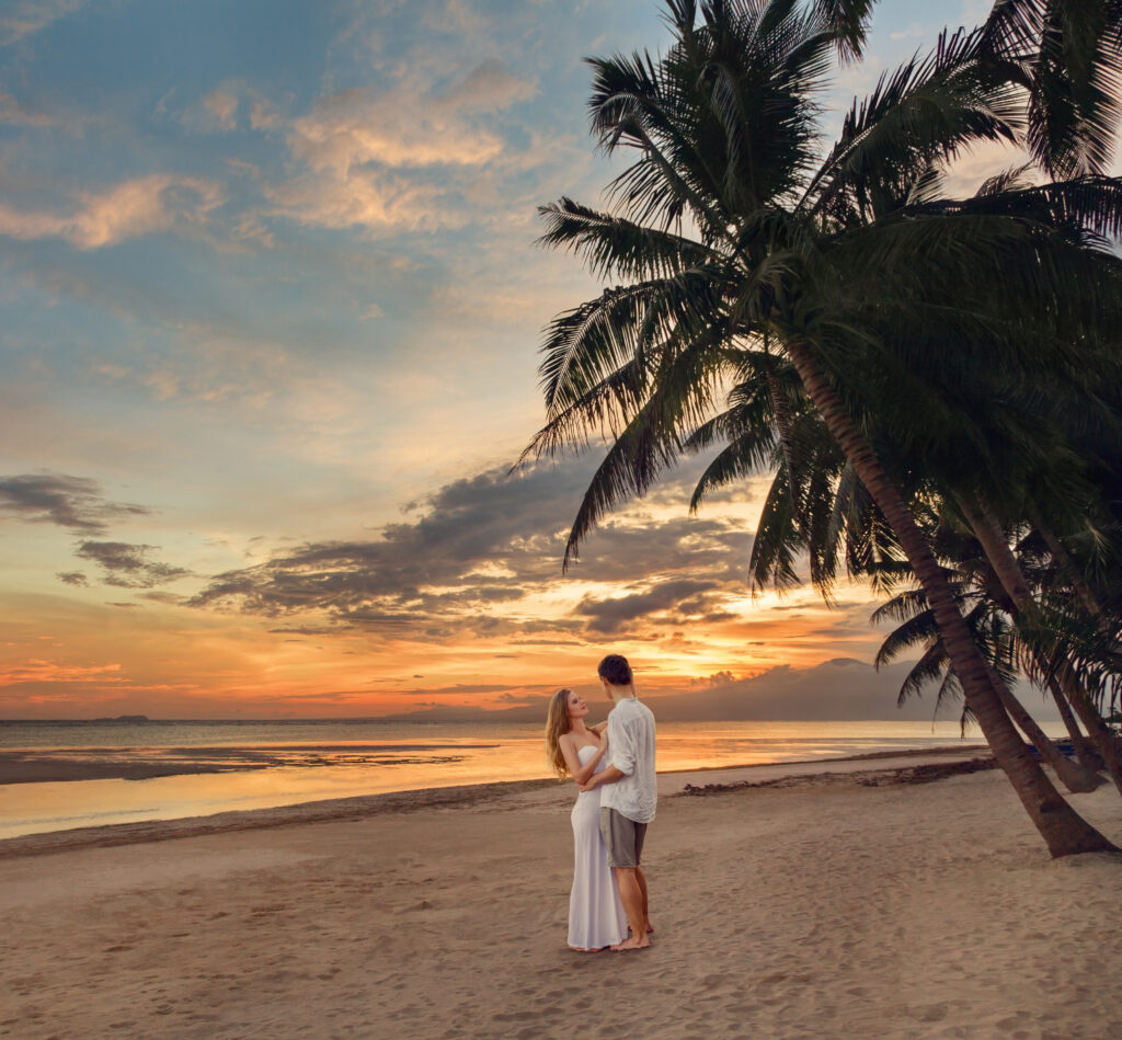 Pacific island wedding