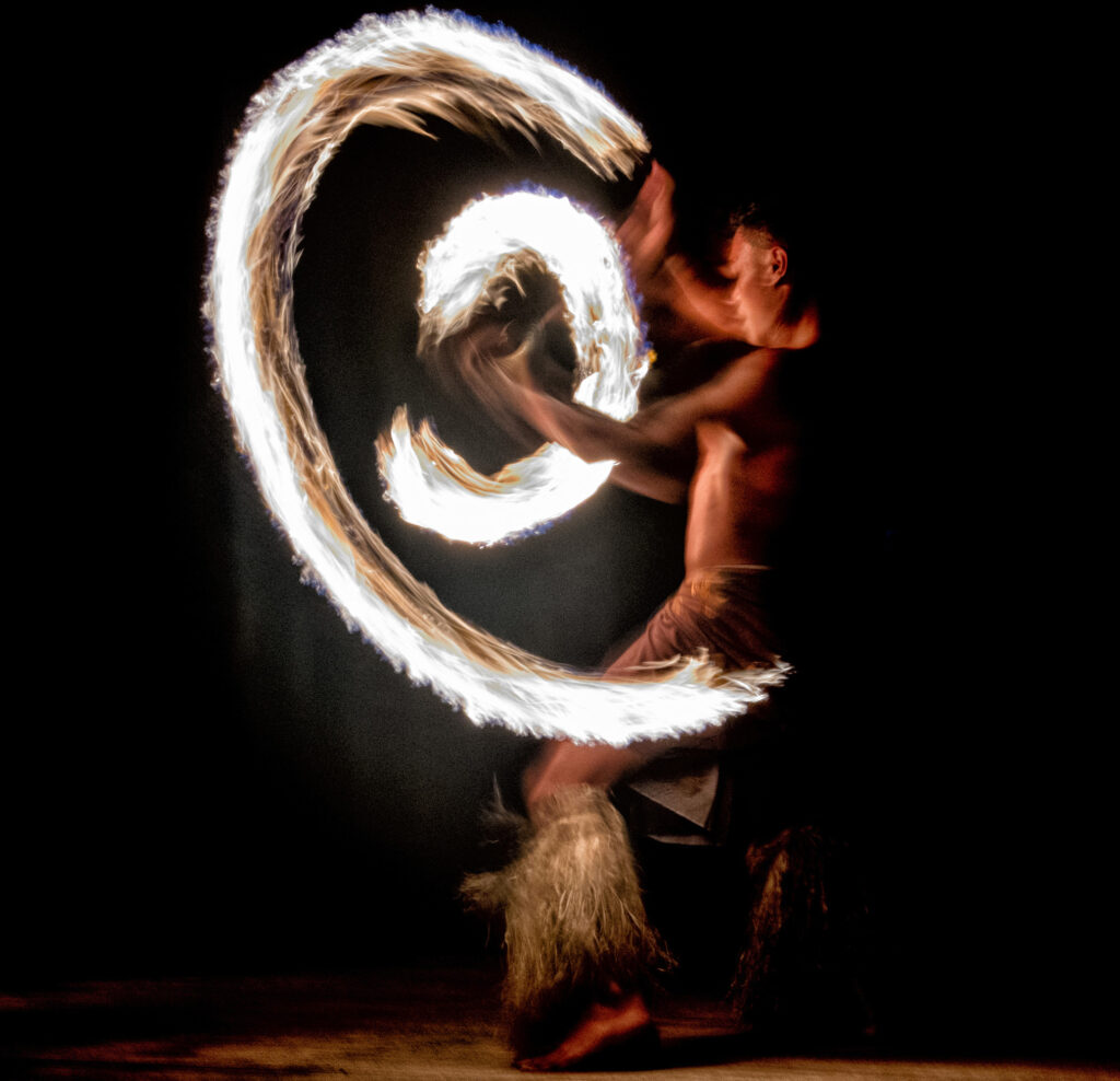 Saletoga Sands Fia Fia fire dancing